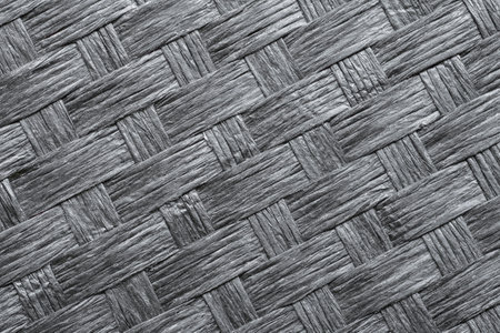 Grey paper weave pattern. Woven paper textureの写真素材
