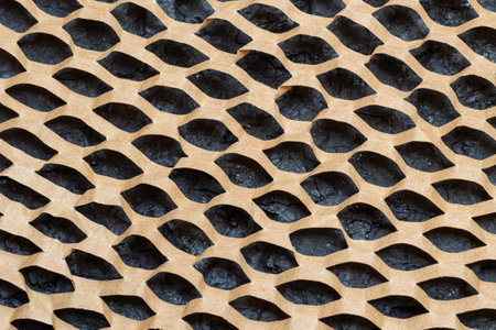 Recyclable Packaging Paper With Honeycomb Cells Structureの写真素材