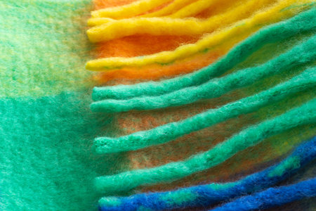 Cashmere Plaid Colorful Winter Scarf