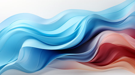 Abstract background with smooth lines in blue and orange colors. Vector illustrationの素材