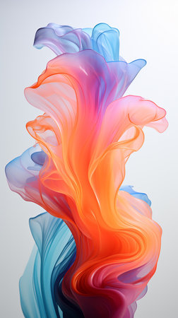 Abstract colorful background. Liquid ink in water. Vector Illustration.の素材