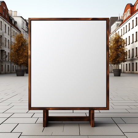 Empty billboard on the walking street, billboard for add any story that want everyone to know, telling board, add boardの素材