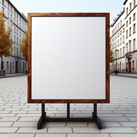 Empty billboard on the walking street, billboard for add any story that want everyone to know, telling board, add boardの素材