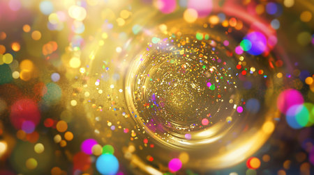 Abstract background with bokeh defocused lights and sparkles.の素材