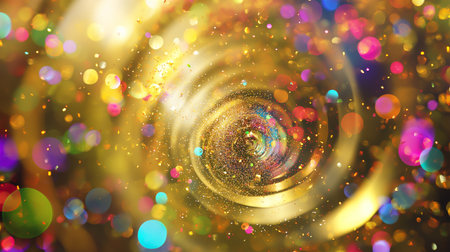 golden glitter vintage lights background. gold and silver. de-focusedの素材