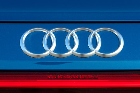 Audi e-tron GT is a battery electric executive car produced by Audi.のeditorial素材