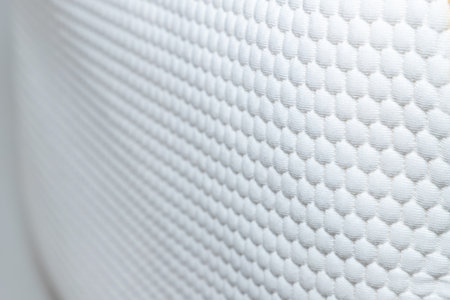 Studio shot of orthopedic pillow, memory foam, natural latex pillow.の写真素材