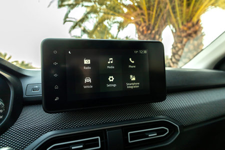 Istanbul, Turkey - February 17 2023 : Dacia Jogger is a crossover car produced and marketed jointly by Renault and Dacia.のeditorial素材