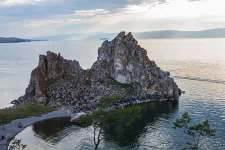 beautiful view of the Olkhon island, Russiaの写真素材