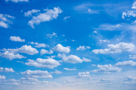 Beautiful view of blue sky with white clouds. Texture for background