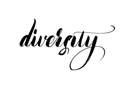 Classic black calligraphy inscription diversity on a white background.のイラスト素材