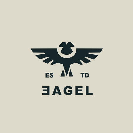 eagel geometrick modern logo for brand and companyのイラスト素材
