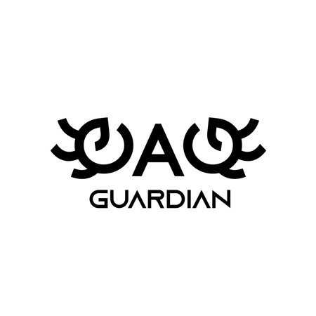 GAG simple line art logo for brand and companyのイラスト素材