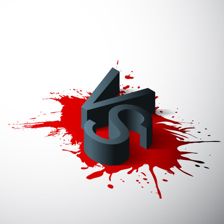 Isometric Versus letters or vs logo isolated on red splash. Flat style modern logotype design vector illustrationのイラスト素材