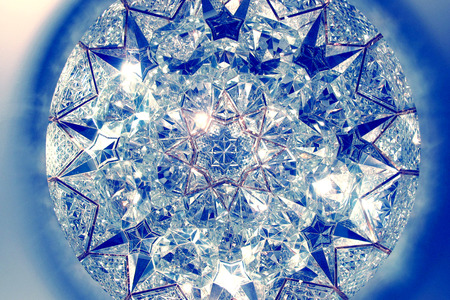 Blue crystalの写真素材