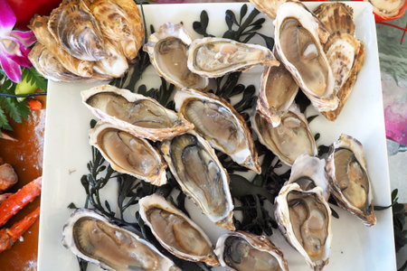 tray of french oyster