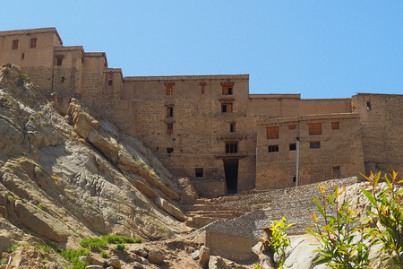 back side of Leh Palace in Leh Ladakh, Indiaのeditorial素材