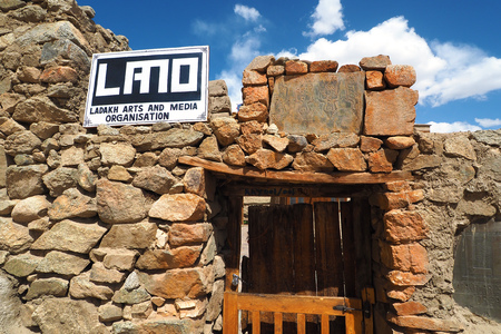 Ladakh Arts and Media Organisation (LAMO) located at Leh Palace, Leh - Indiaのeditorial素材