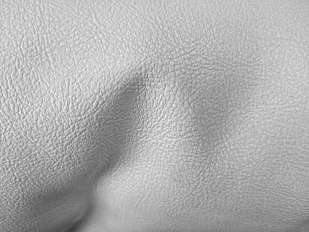 close up white leather texture backgroundの写真素材
