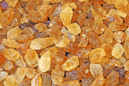 close up brown rock sugar crystal for background textureの写真素材