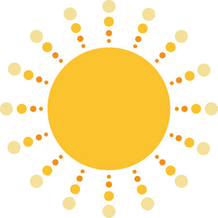 Image symbolizing the sun, sunny days, summer and vacation.のイラスト素材