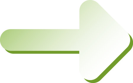 An arrow icon that expresses directing and drawing attention to a certain point in all kinds of visual designs.のイラスト素材