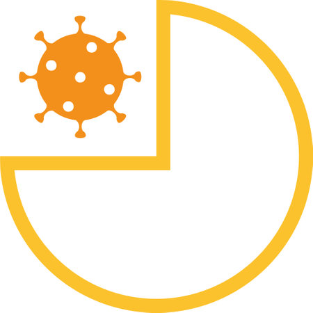 During the pandemic period, the coronavirus and everything related deeply affect our lives.のイラスト素材