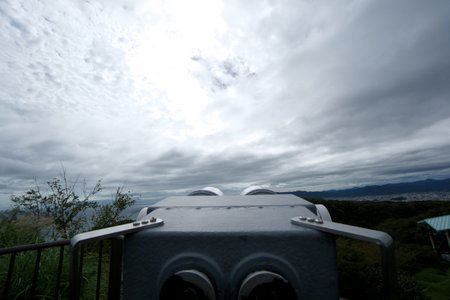 A rental binocular in Japan