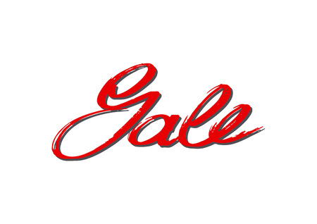 Sale. Hand lettering. Vector. Background. Handmade calligraphy.のイラスト素材