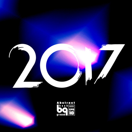 Background abstract,  2017, new year, glitch,  futuristic  illustration, infinity, design, rainbowのイラスト素材