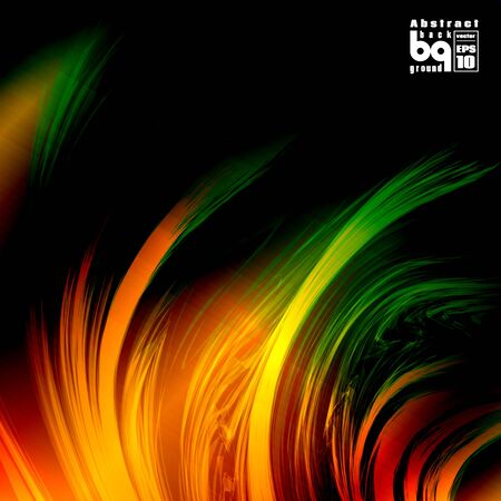 Vector illustration,fire space, glitch, background flash, abstract galaxy, sunのイラスト素材