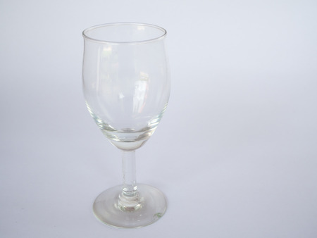 Wine glasses of water isolateの写真素材