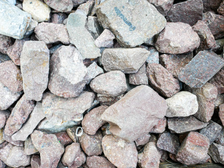 Cliff stone big and small located part of the mountain rock on floor.Texture rock material surface...