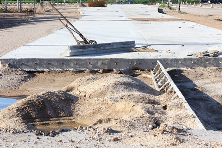  indicating road construction の写真素材