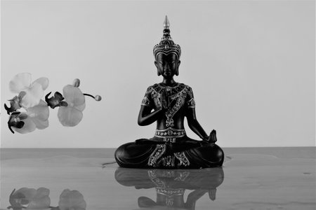 Little buddha figure, serenity and calm
