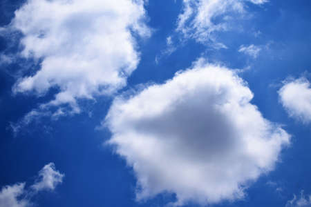 Sky landscape, huge clouds in the morningの写真素材