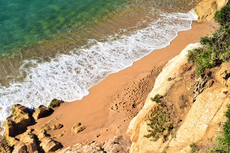 Small cove, transparent waters of the Mediterranean Sea, natural landscape to relaxの写真素材