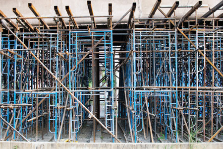Scaffolding is used to construct