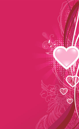 Valentine Background. Elements on separate layersのイラスト素材