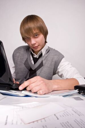 buisiness man work on laptopの写真素材