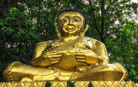 golden buddha statueの写真素材