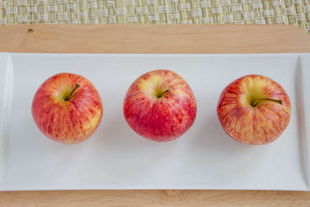 Red applesの写真素材