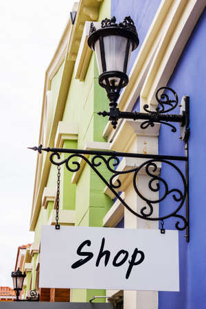 Sign in shopping centerの写真素材