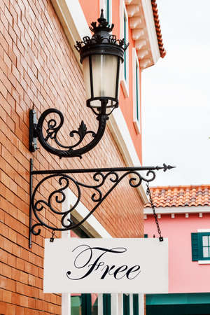 Sign in shopping centerの写真素材