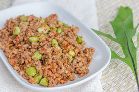 Phad Sa Taw, thai foodの写真素材