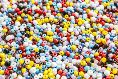 glass beads for beading and jewelry makingの写真素材