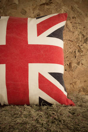 British flag pillowの写真素材