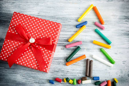 Christmas Tree, Christmas tree made of pencilの写真素材