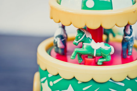 Vintage image of carousel Horse toy