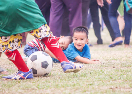 Cute youth soccer playersの素材